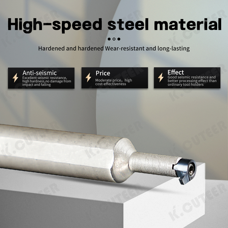 Durable Hard Metal Deep Groove Turning Tool for CNC Machines