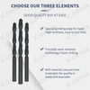Twist Drill Bit Black Coated Straight Shank Drill Bit Machine Use Or Hand Tools