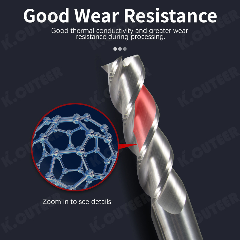 Premium Tungsten Steel End Mill for HRC60 Aluminum Milling