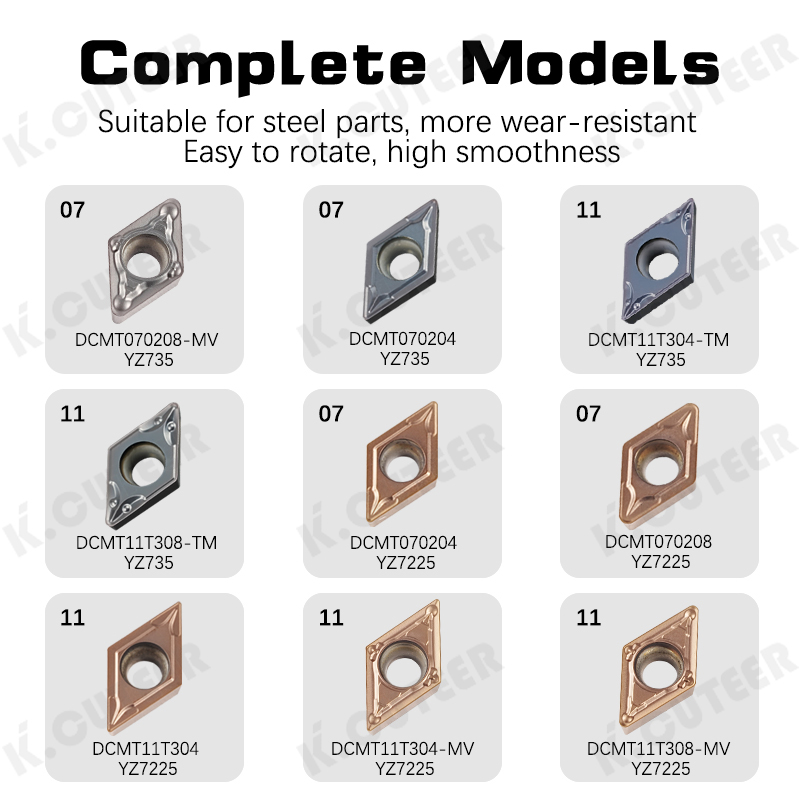 CNC Cutting Tool Dcmt Yz735 Yz7225 Stainless Steel Diamond-Shaped Small Cutting Insert