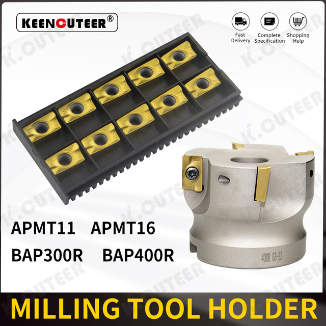 Efficient 300r/400r Series Milling Tool with Apmt16/11 Design