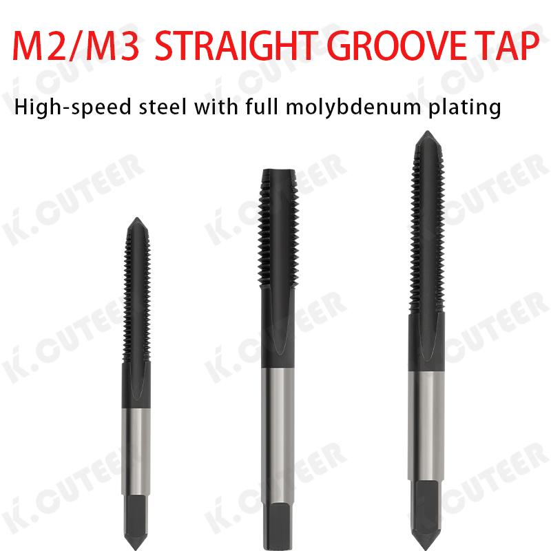 HSS Molybdenum Coated Straight Groove Thread Taps Metric Thread Taps Drilling Tools