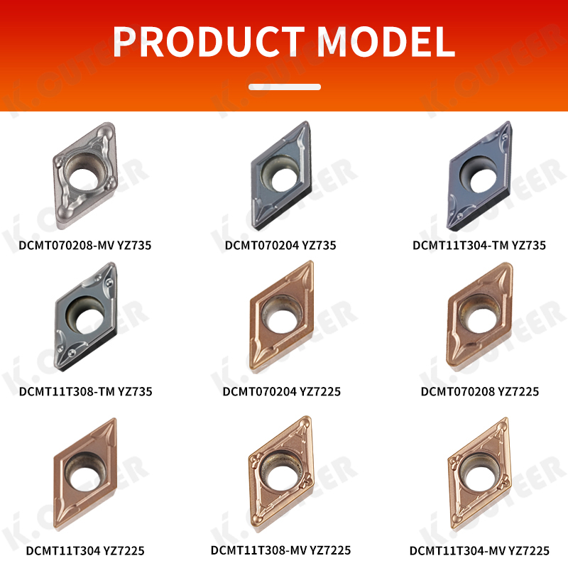 Stainless Steel Blade Dcmt Carbide Insert for Turning Tool Cutter CNC Lathe