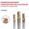 Precision 60-Degree Tungsten Steel Alloy Milling Cutter Tool