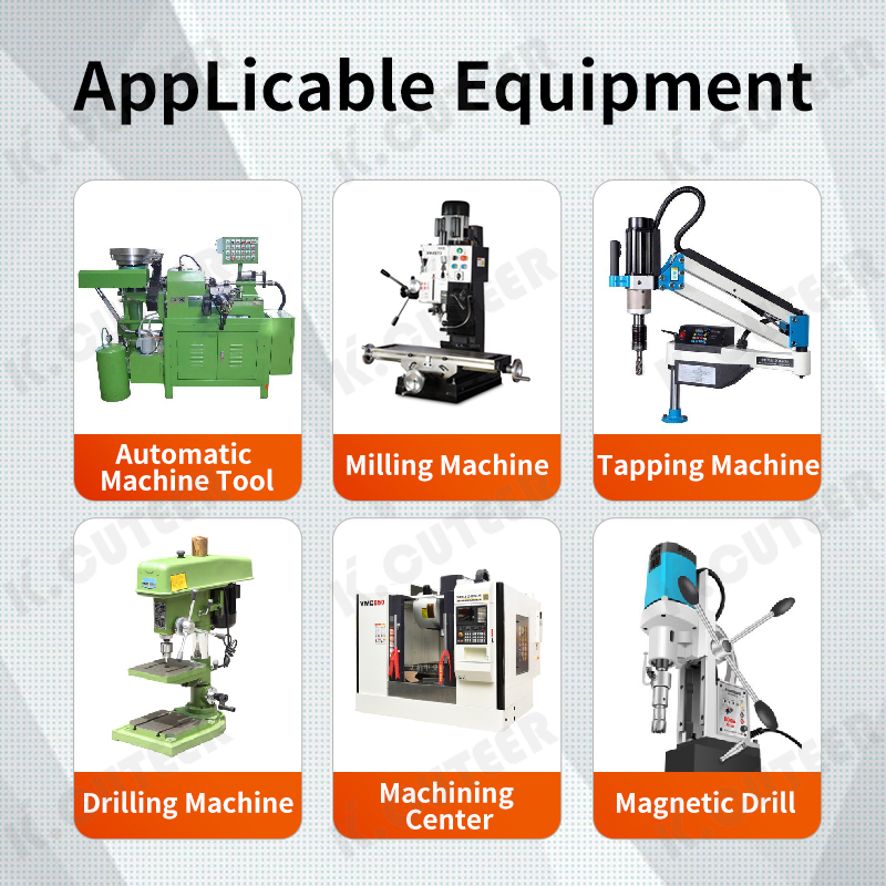 Taps with Straight Flutes Black Coated Spiral Groove Machine Taps Metric M3m4m5