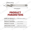M2 Machine Screw Tap High-Speed Steel Spiral Flute Tap for Stainless Steel