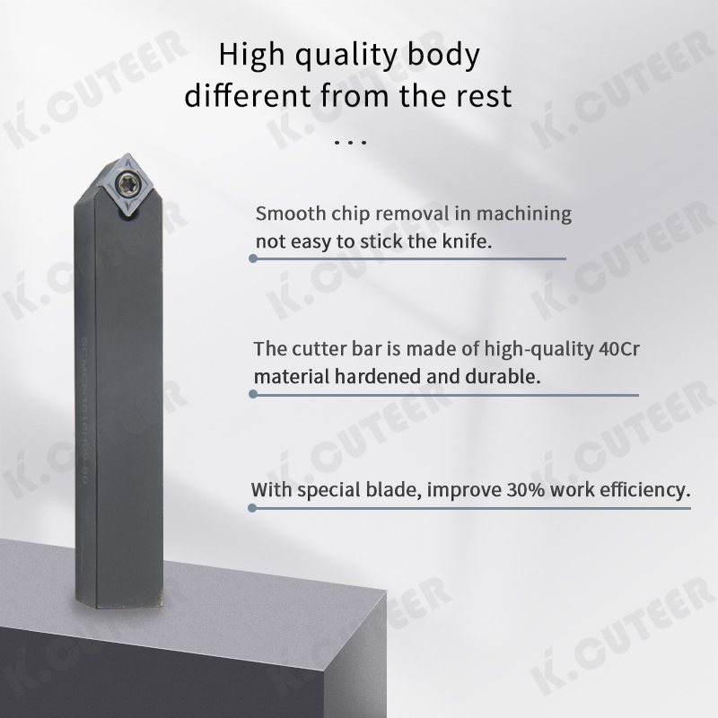 CNC Lathe Tool Holder External Turning Tool Chamfer 50 Degrees