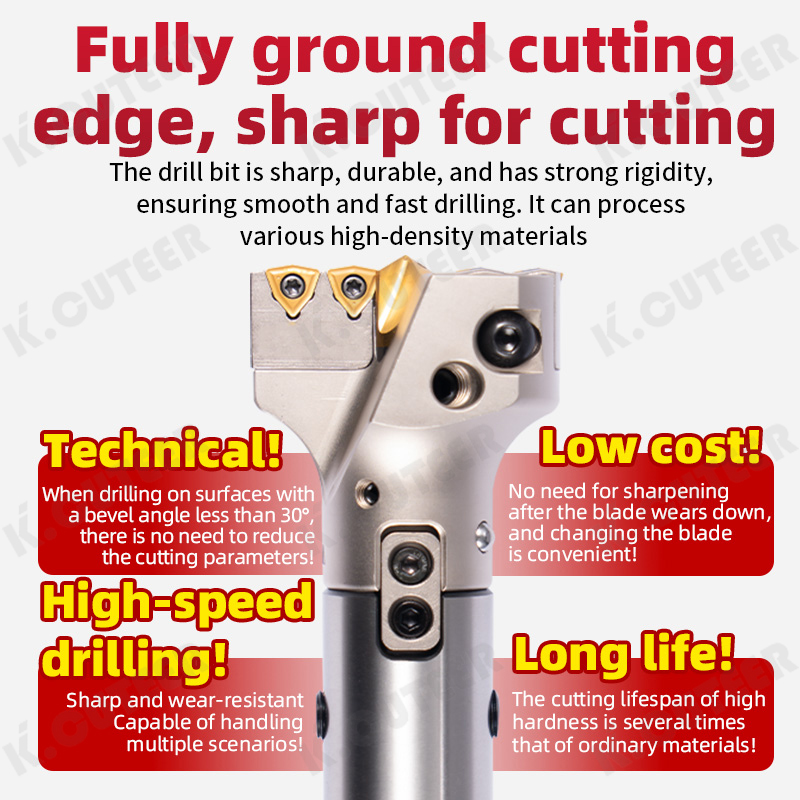 Large-Aperture Deep Hole Drilling Centering U Drill Deep Hole Machining Vmd