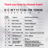 DCMT Blade for Steel DCMT07 DCMT11 TM/TF YZ6030 Carbide Insert for SDJCR