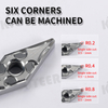 VNMG Carbide Insert for Aluminum MVJNR/L External Turning Tool Blade Lathe Parts CNC Cutter