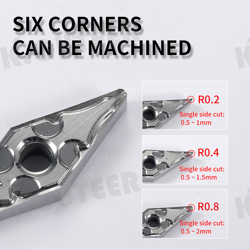 VNMG Carbide Insert for Aluminum MVJNR/L External Turning Tool Blade Lathe Parts CNC Cutter