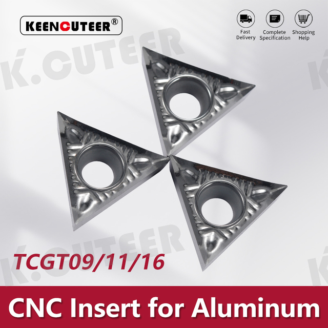 TCGT Carbide Insert for Aluminum STUCR/L External Turning Tool 