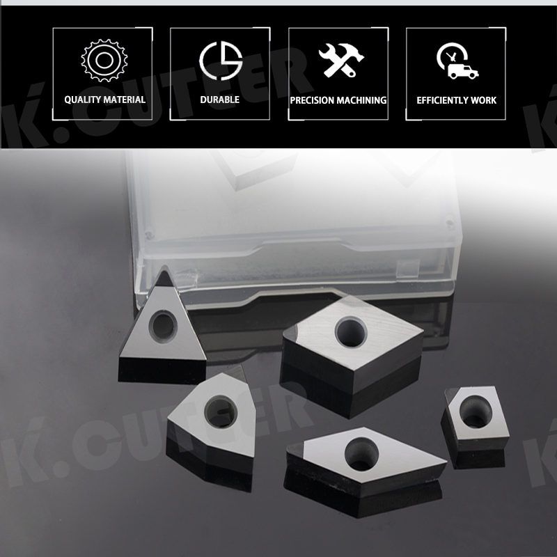 Diamond CBN two-sided insert cutter CNC indexable insert PCD two-sided insert 