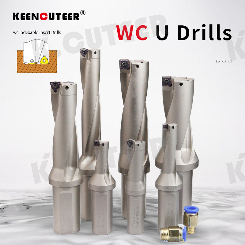 U drill shank, violent drill, fast water jet drill bit, WC blade shank
