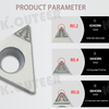 Diamond PCD blade Chip blade cutter cnc indexable insert turning tool 