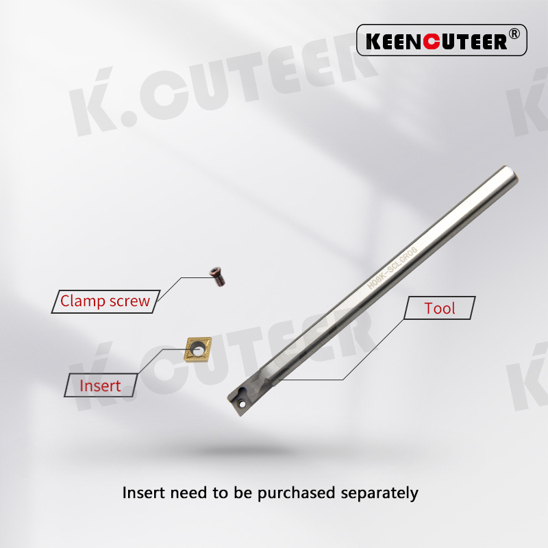 High speed steel arbor Internal hole Turning Tool CCMT carbide blade lathe tool set