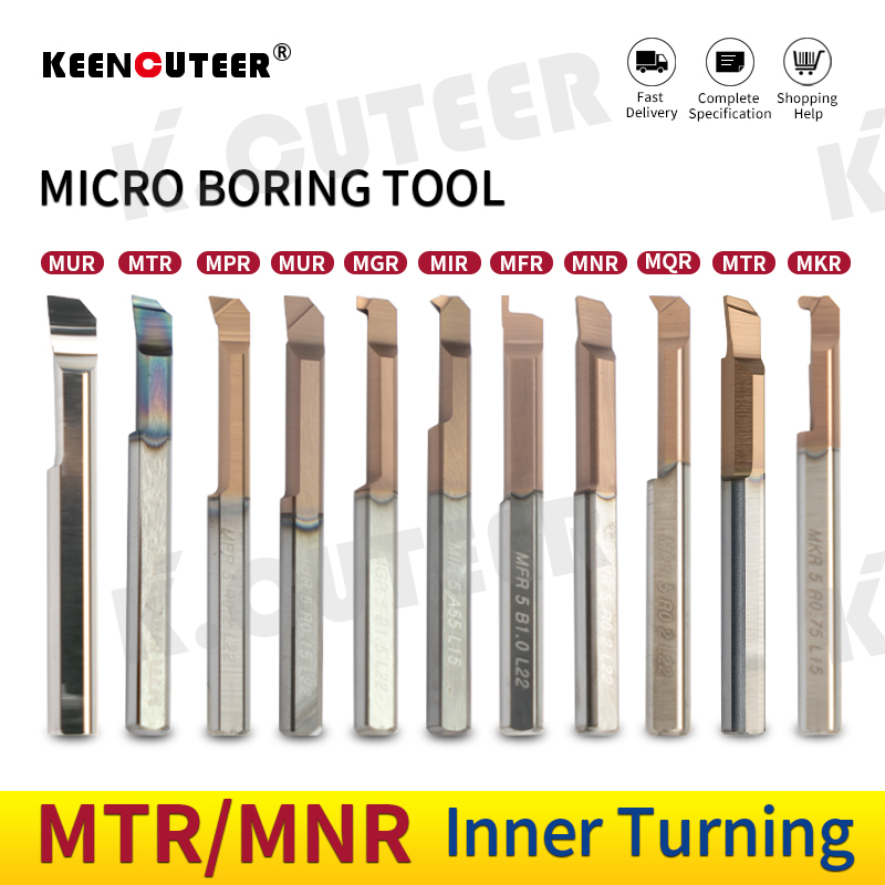 MTR MNR Small Bore Boring Tool Aseismic Carbide Micro Diameter Internal Turning Tool 