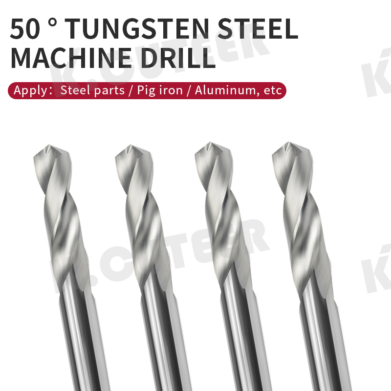 Tungsten Steel End Mill D1.8~D15.5 40~100L Carbide Twist Drill Bits for CNC Metal Drilling
