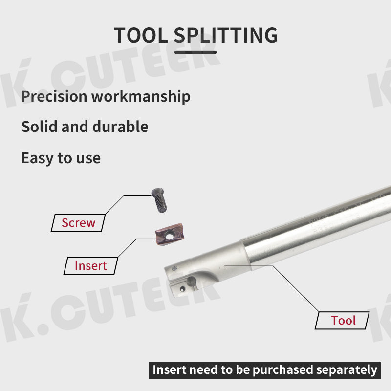  Indexable face milling cutter holder and CNC tool combination for R39011 carbide