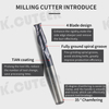 HRC50 Straight Shank Milling Cutter Alloy Coating Carbide Lathe tools CNC Machines