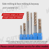 Tungsten Steel Straight Shank Milling Cutter CNC Machines Tools Alloy Coating Carbide