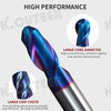 2 flute HRC 65 R2*D4*50/R3*D6*50/R3*D6*75 CNC lathe processing ball end mill