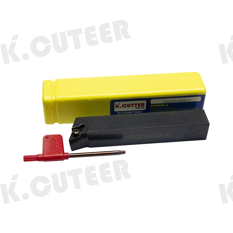 SDQCR1616H11/SDQCR2020K11/SDQCL2525M11 External Turning Tool Holder DCMT/DCGT11 Carbide Inserts 