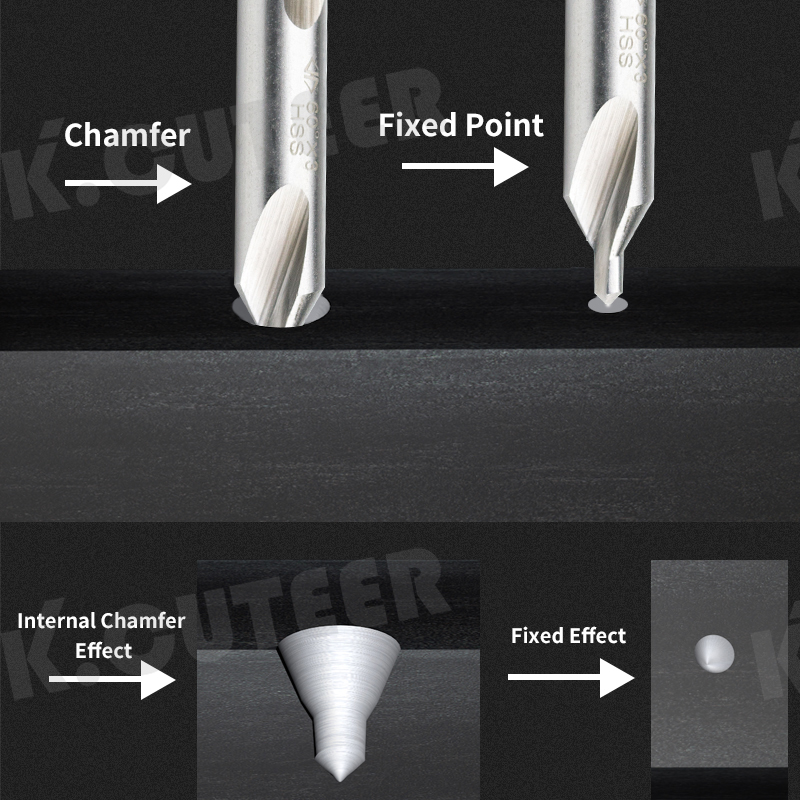  HSS Center Drill 60 Degree Countersink 4mm-14mm Angle Bit