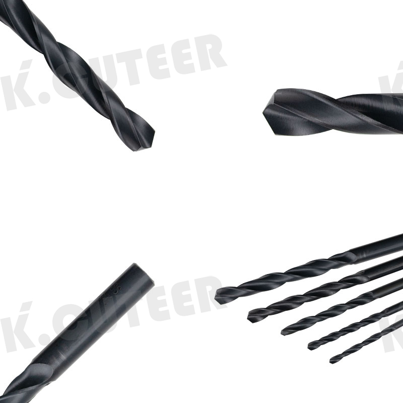Twist Drill Bit Black Coated Straight Shank Drill Bit Machine Use Or Hand Tools