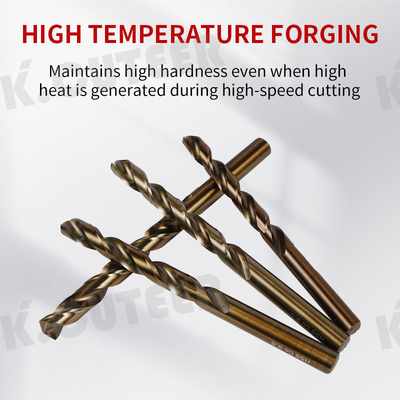 Cobalt-Containing Twist Drill Bits High-Speed Steel Electric Drill Metal Stainless Steel Tools 