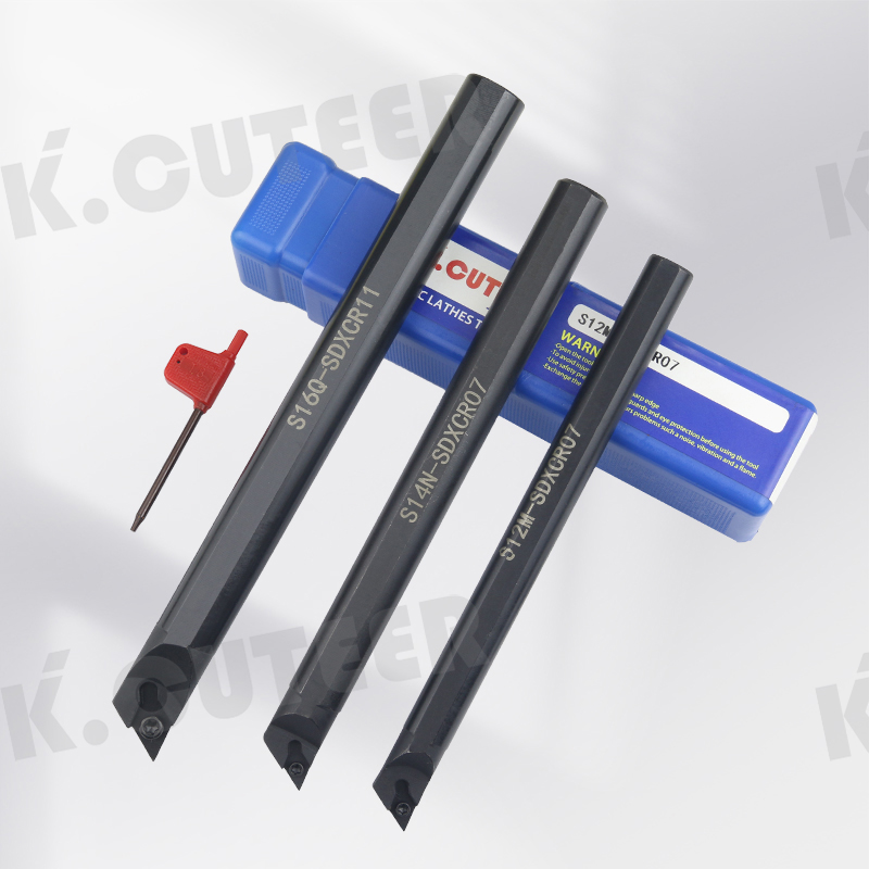 S08K-SDXCR07 S16Q-SDXCR07 Internal Turning Tool Holder DCMT/DCGT Carbide Inserts Lathe Bar 