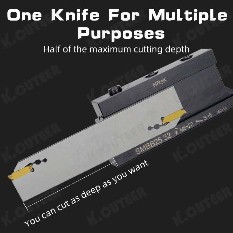 Durable White Spring Steel Double-Ended Grooving Cutter Plate