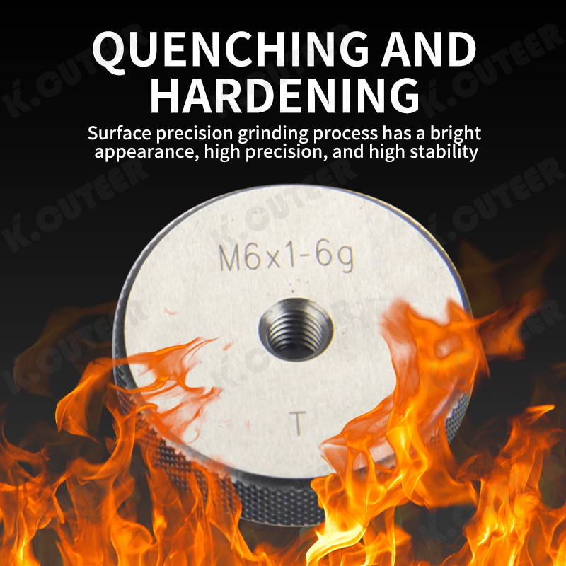 60-Degree Metric Thread Ring Gauge for M2-M20 Taper Gauge Measuring Tool for Precision Engineering