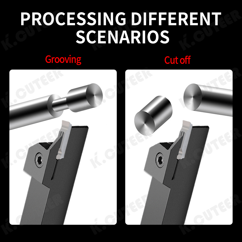 CNC ceramic groove cutting and breaking blade for groove lathe processing