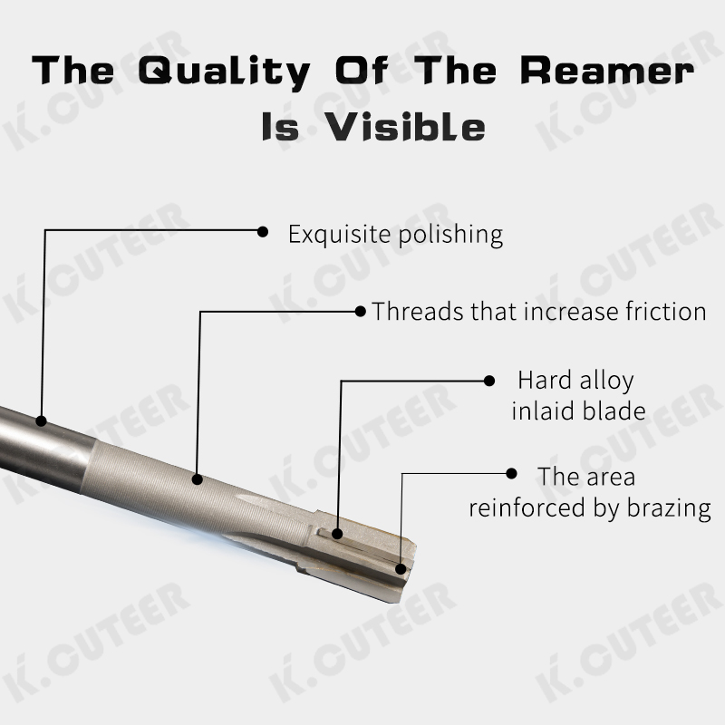 HSS H7/H8 Straight Shank Machine Reamer High Precision Carbide Insert 6mm-20mm Tungsten Carbide Reamer Drilling End Mills