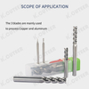 HRC60 3 Flute Alloy Carbide Tungsten Steel Milling Cutter End Mill