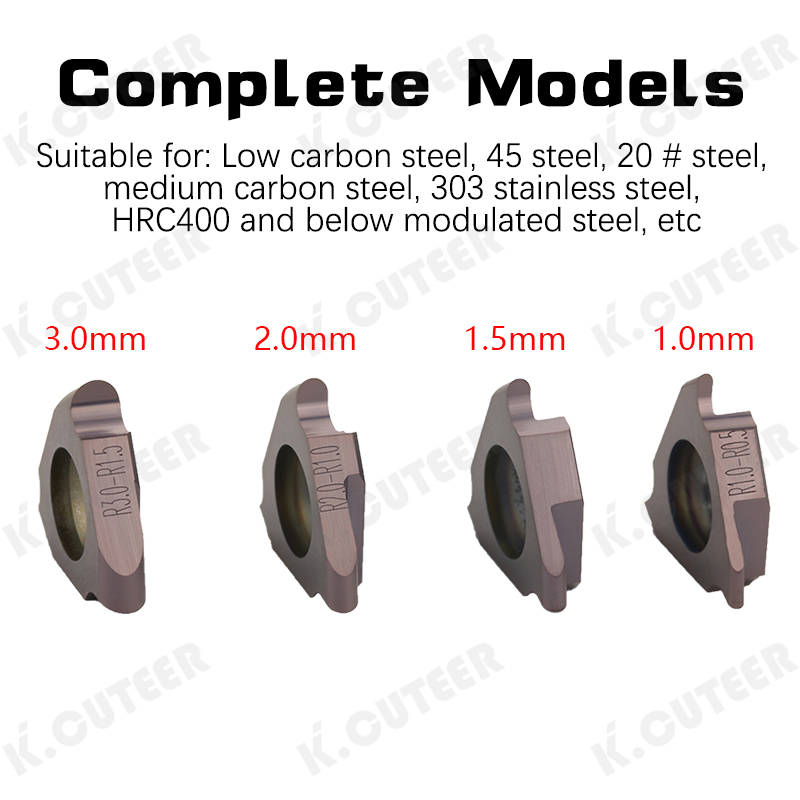 Groove Steel Stainless Steel Cast Iron Processing Machining Finish CNC Carbide Insert