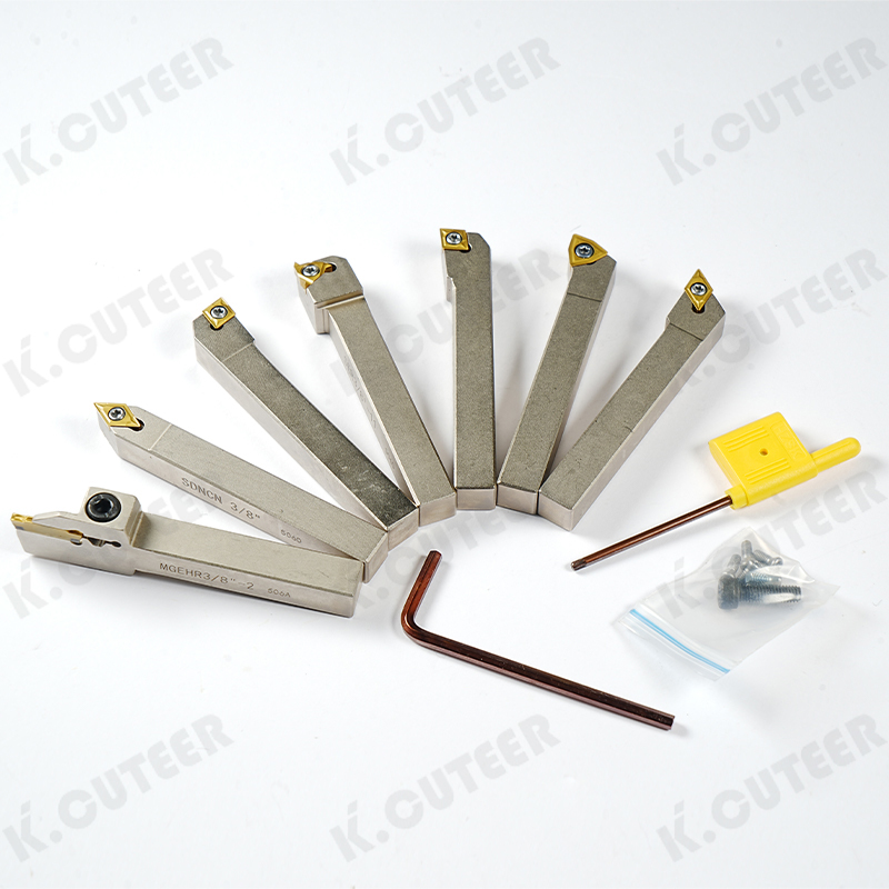 Lathe Boring Bar with Carbide Inserts 1/2 Turning Tools CNC Cutting Holder