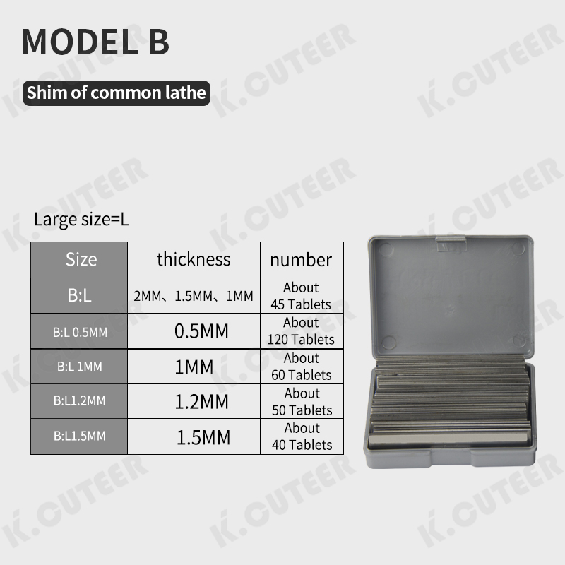 CNC Lathe Shim for Inserts, Welding Lathe Machine Tool Shim