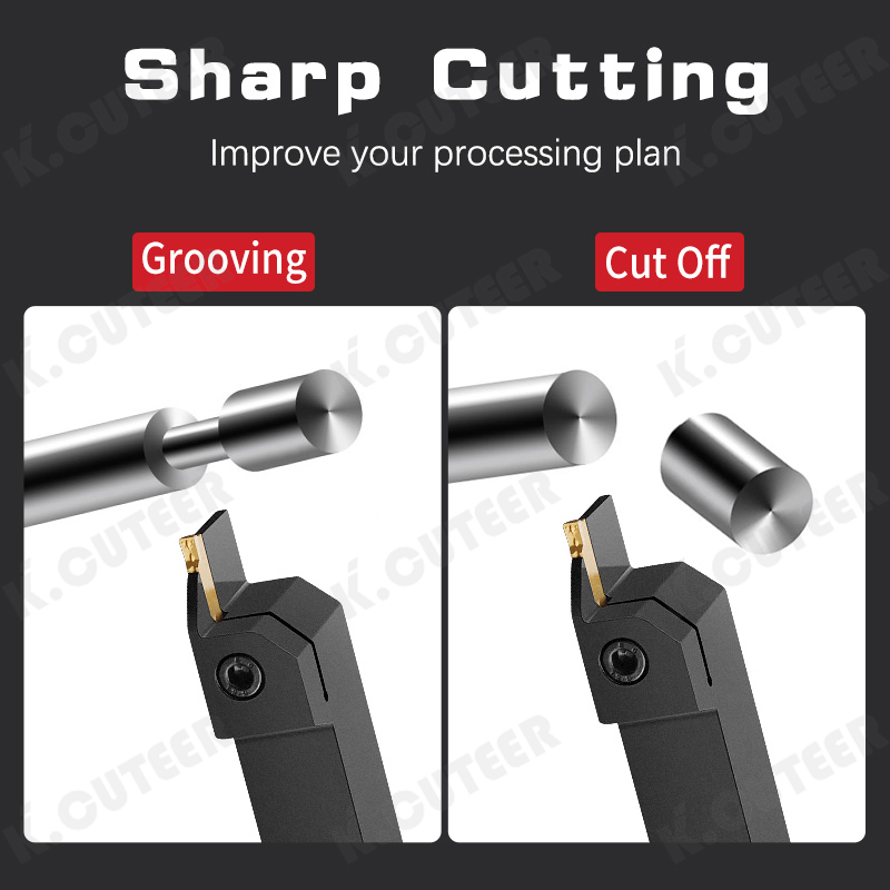 Grooving Insert Turning Tool Slotted Blade CNC Cutting Blade Lathe Full Series