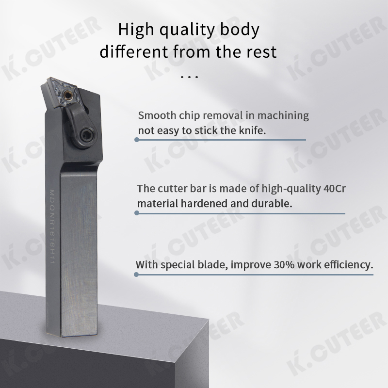 CNC Lathe Tool Holder Mdqnr/L 11 107-Degree CNC Lathe External Turning Tool