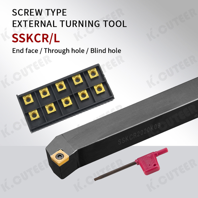 75° Screw-Type Internal Boring Tool S16q-Sskcr09 Right-Hand Carbide Insert Lathe Tool Holder
