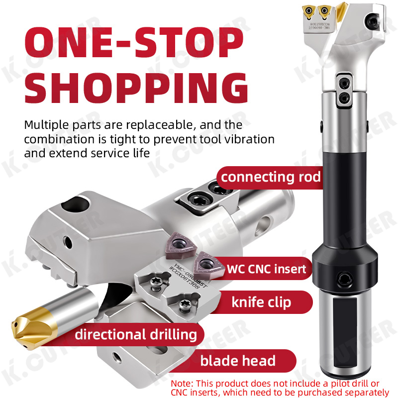 Large-Aperture Deep Hole Drilling Centering U Drill Deep Hole Machining Vmd