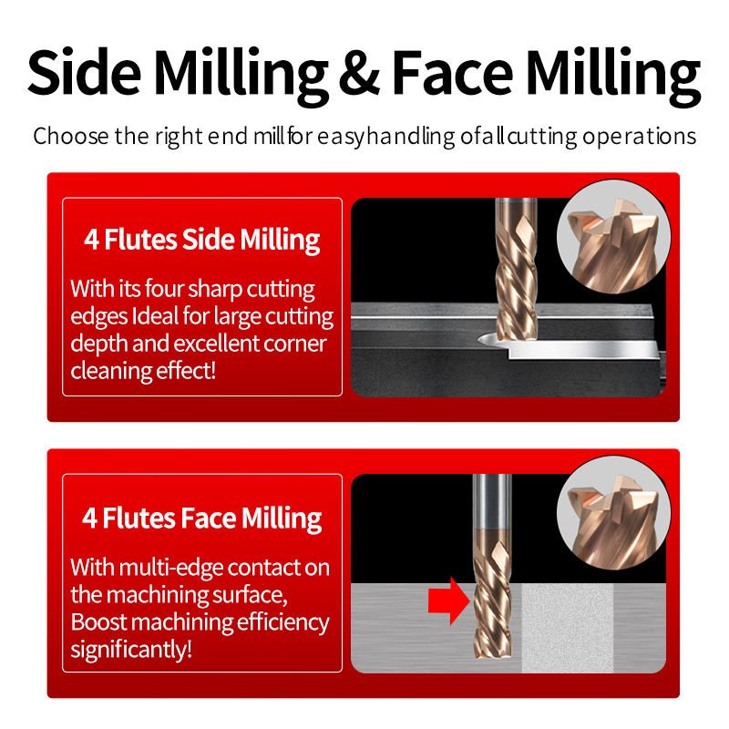 High-Performance HRC55 Carbide Milling Cutter for CNC Applications