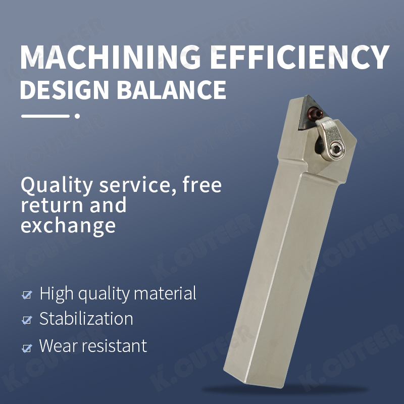 CNC Tool Holder 93-Degree Triangular External Turning Tool Holder Mtjnr