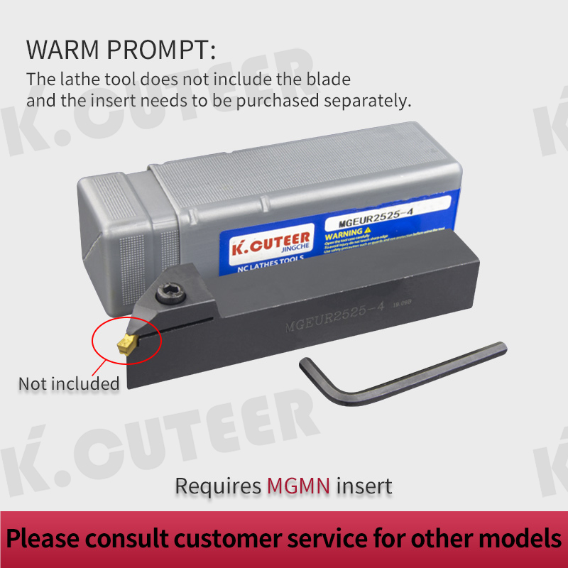 MGEUR2525-4 Grooving holder MGMN200/300/400 CNC Lathe Insert for Turning Tool