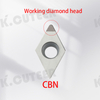 CBN Diamond lathe cutter Single face CNC blade insert Boron Nitride