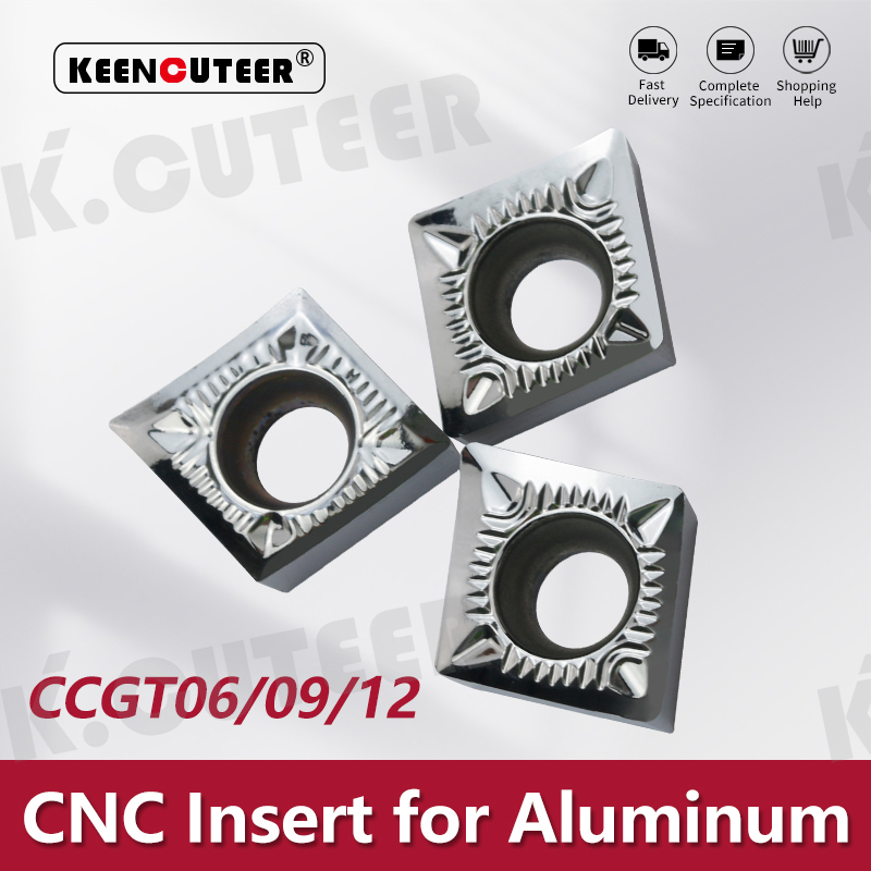 CCGT Carbide Insert for Aluminum SCLCR External Turning Tool