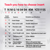 CNC Gray Cast Iron TNMG Inserts for MTJNR/L CNC tools Specification