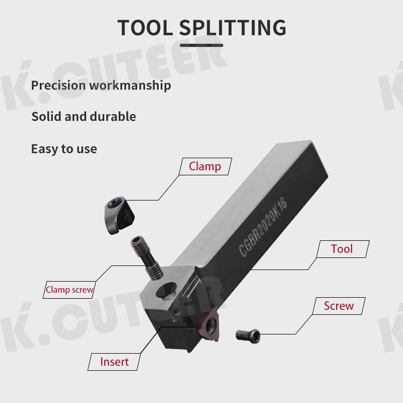Grooving Turning Tool TGF32R/GBA43R Carbide Insert CNC External Tool Holder Lathe Bar